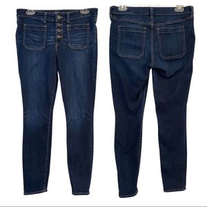 GAP Legging Jeans Stretch Denim Button Fly